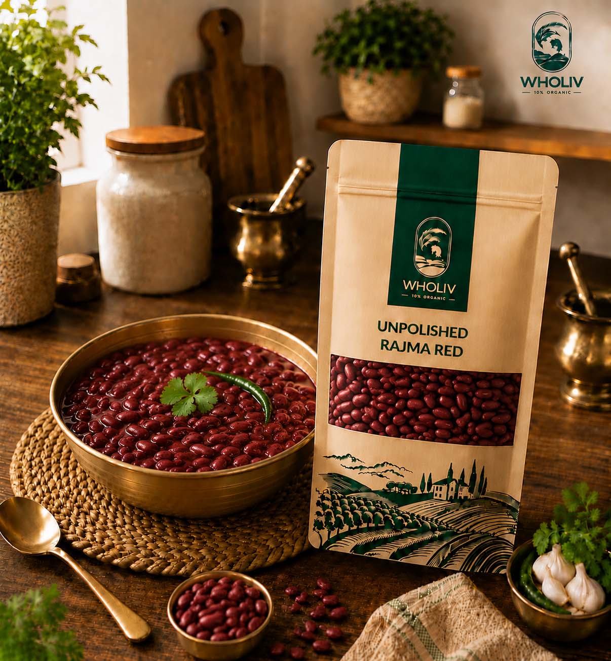 Unpolished Rajma Red