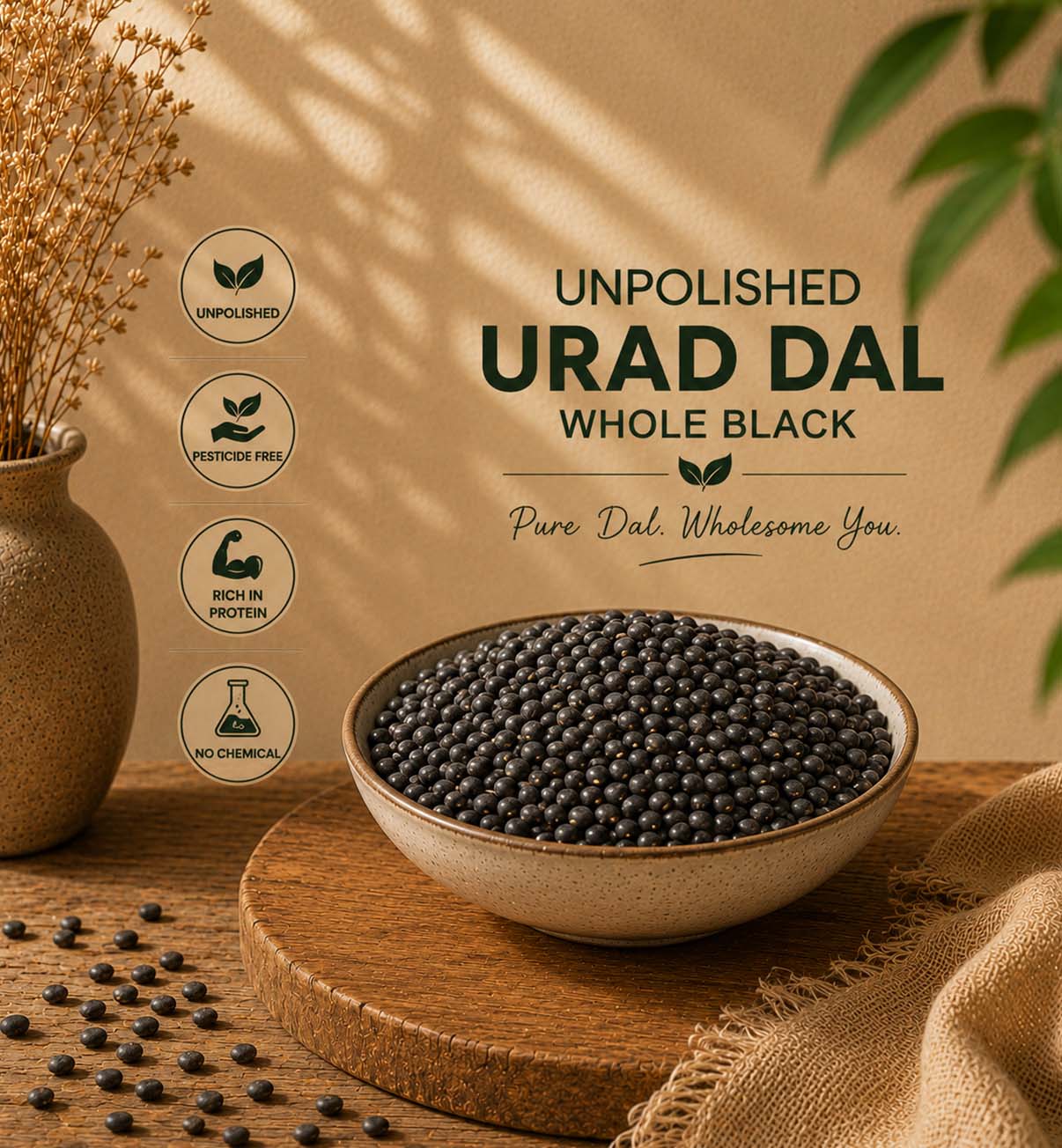 Unpolished Urad Dal Whole