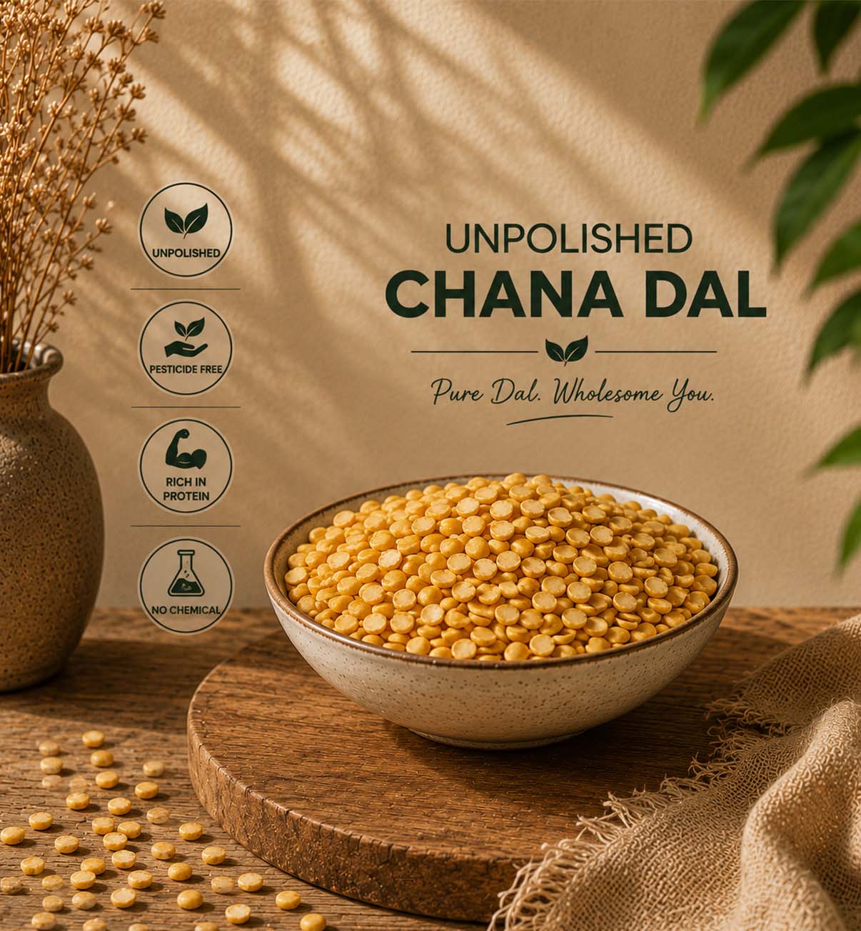 Unpolished Chana Dal