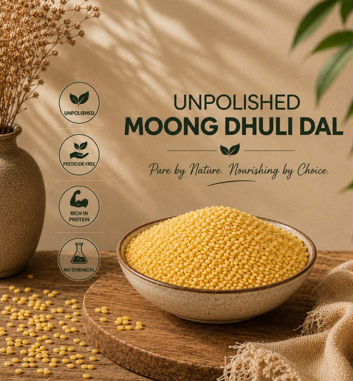 Unpolished Moong Dhuli Dal
