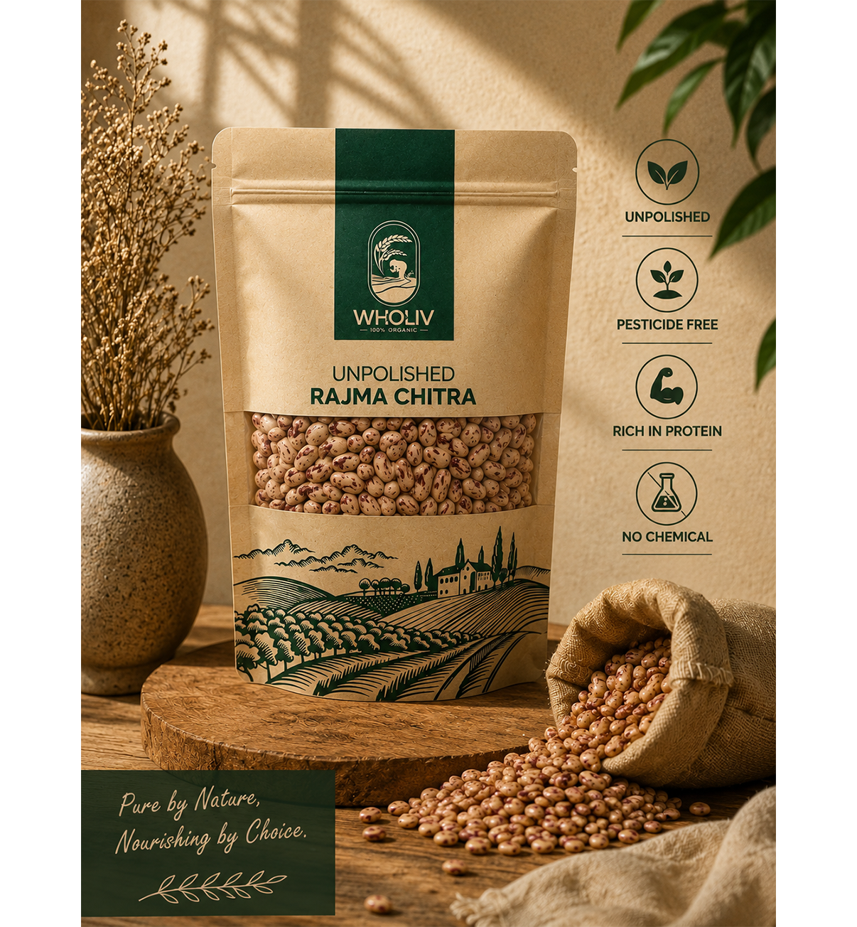 Unpolished Rajma Chitra