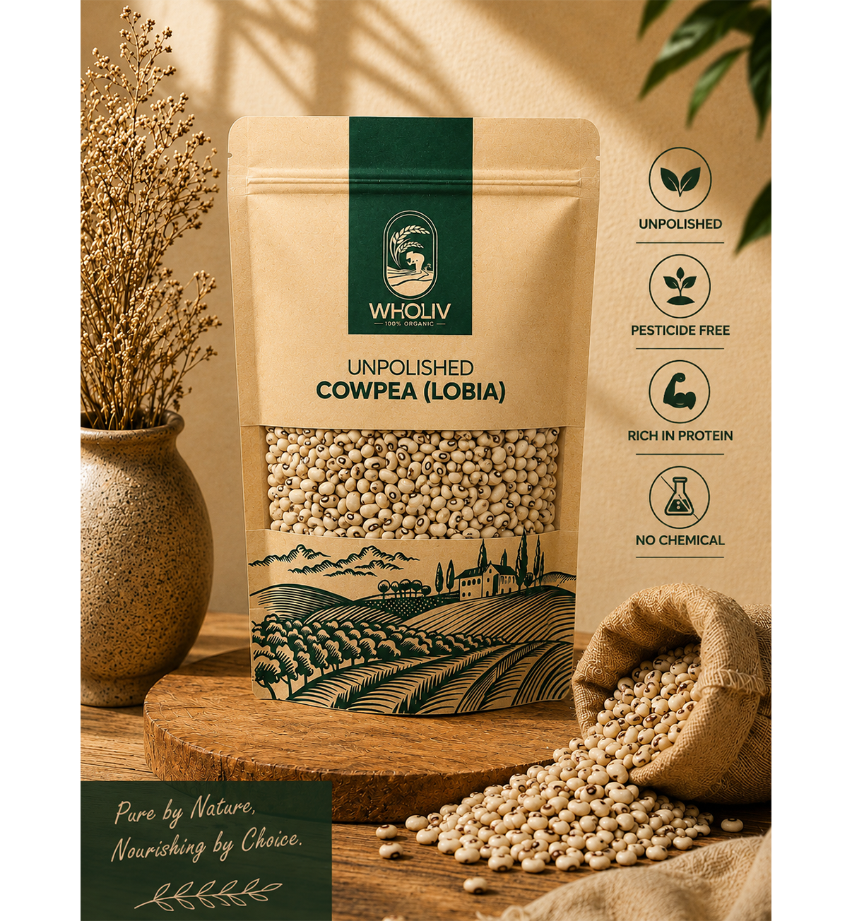 Unpolished Cowpea (Lobia)