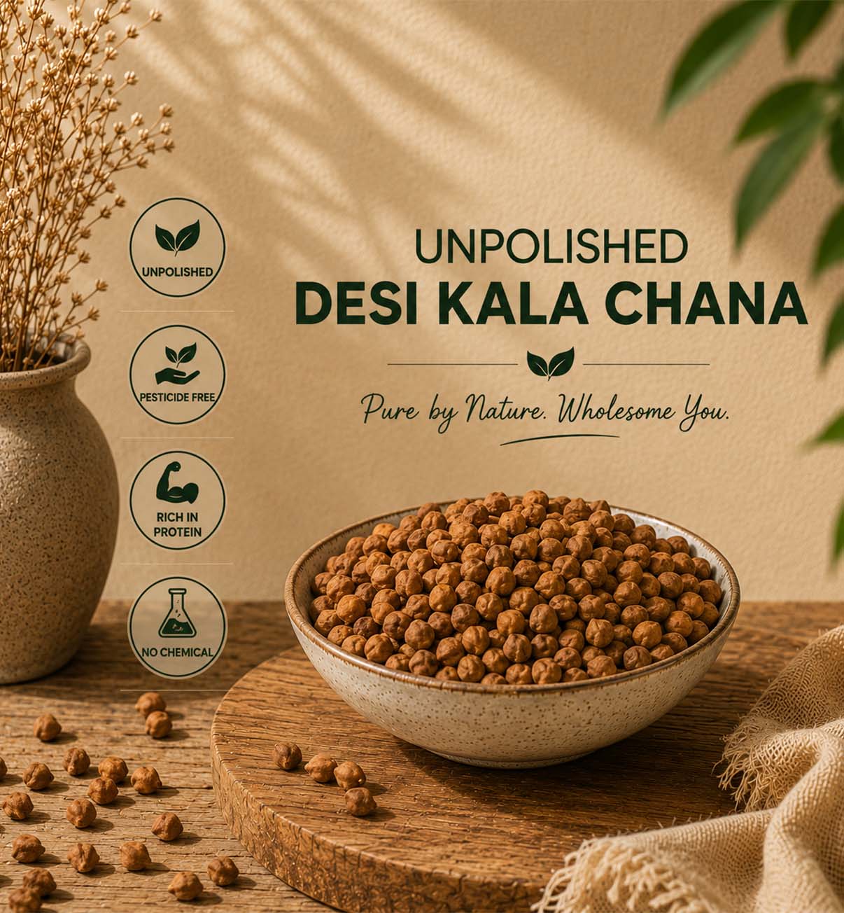 Unpolished Desi Kala Chana