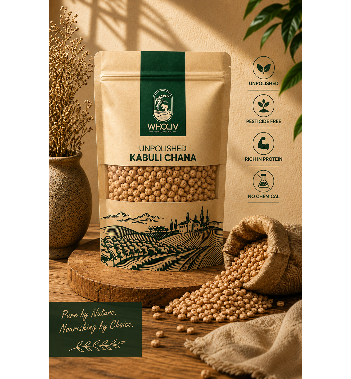 Unpolished Kabuli Chana