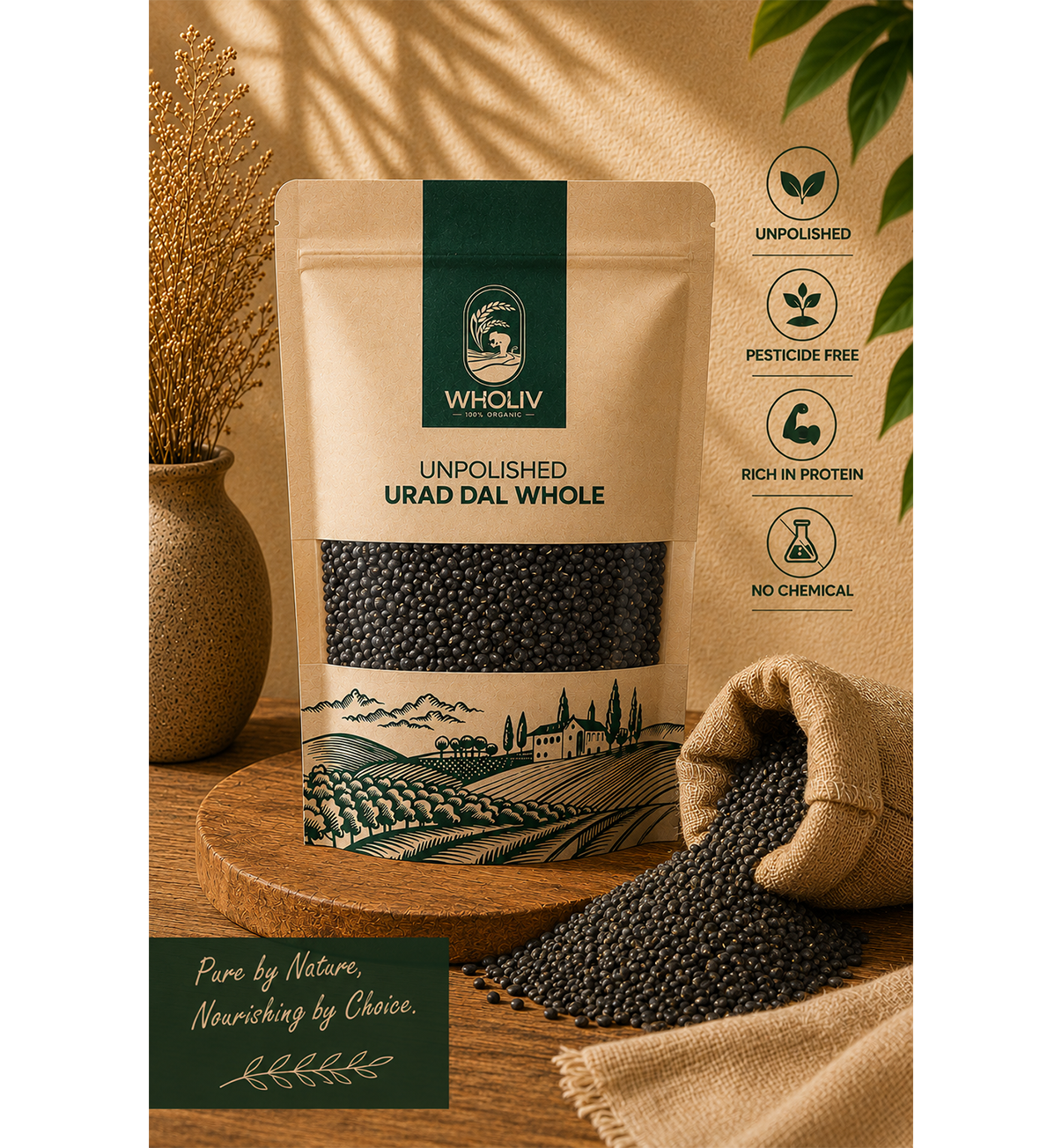 Unpolished Urad Dal Whole