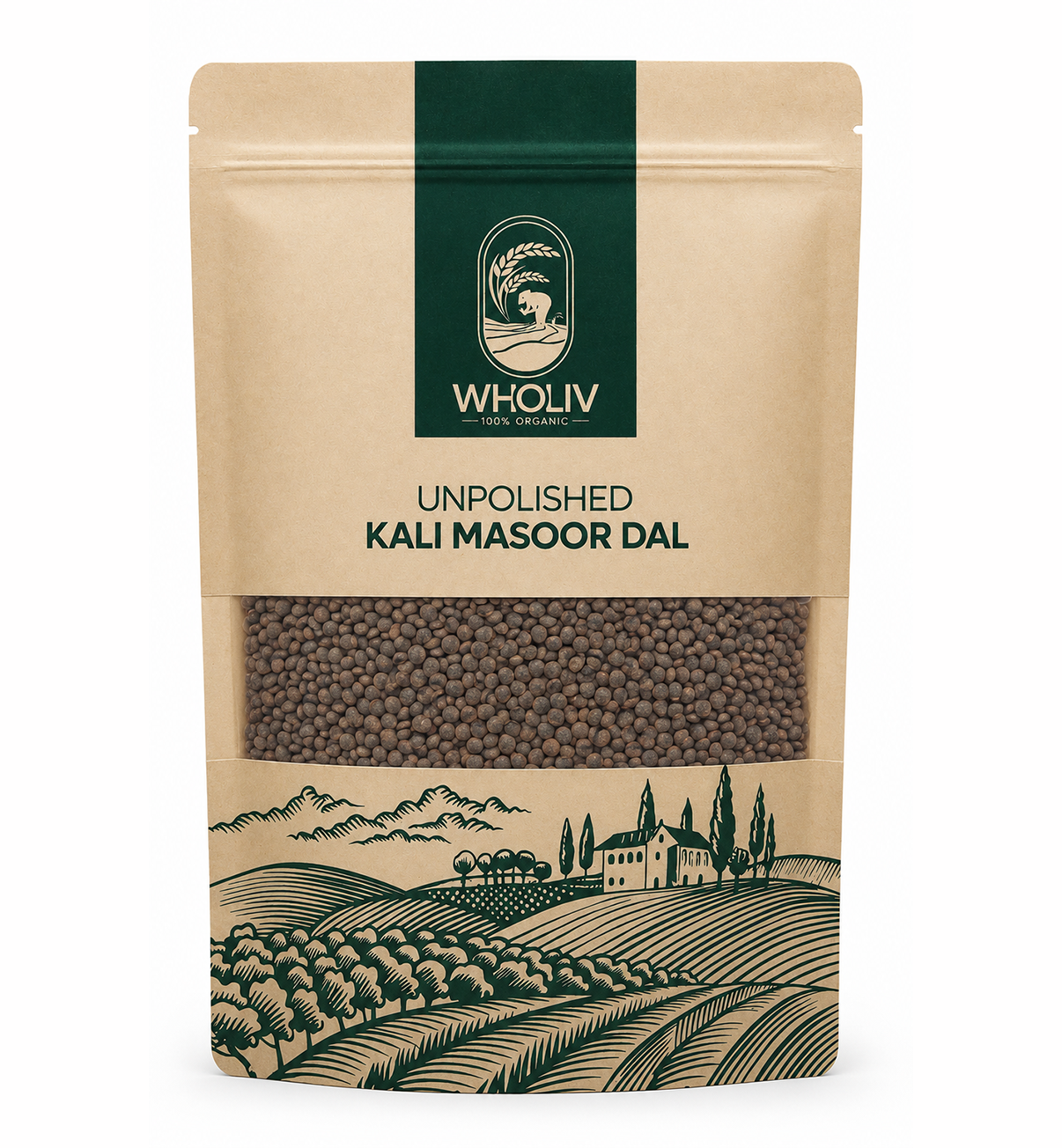 Unpolished Kali Masoor Dal