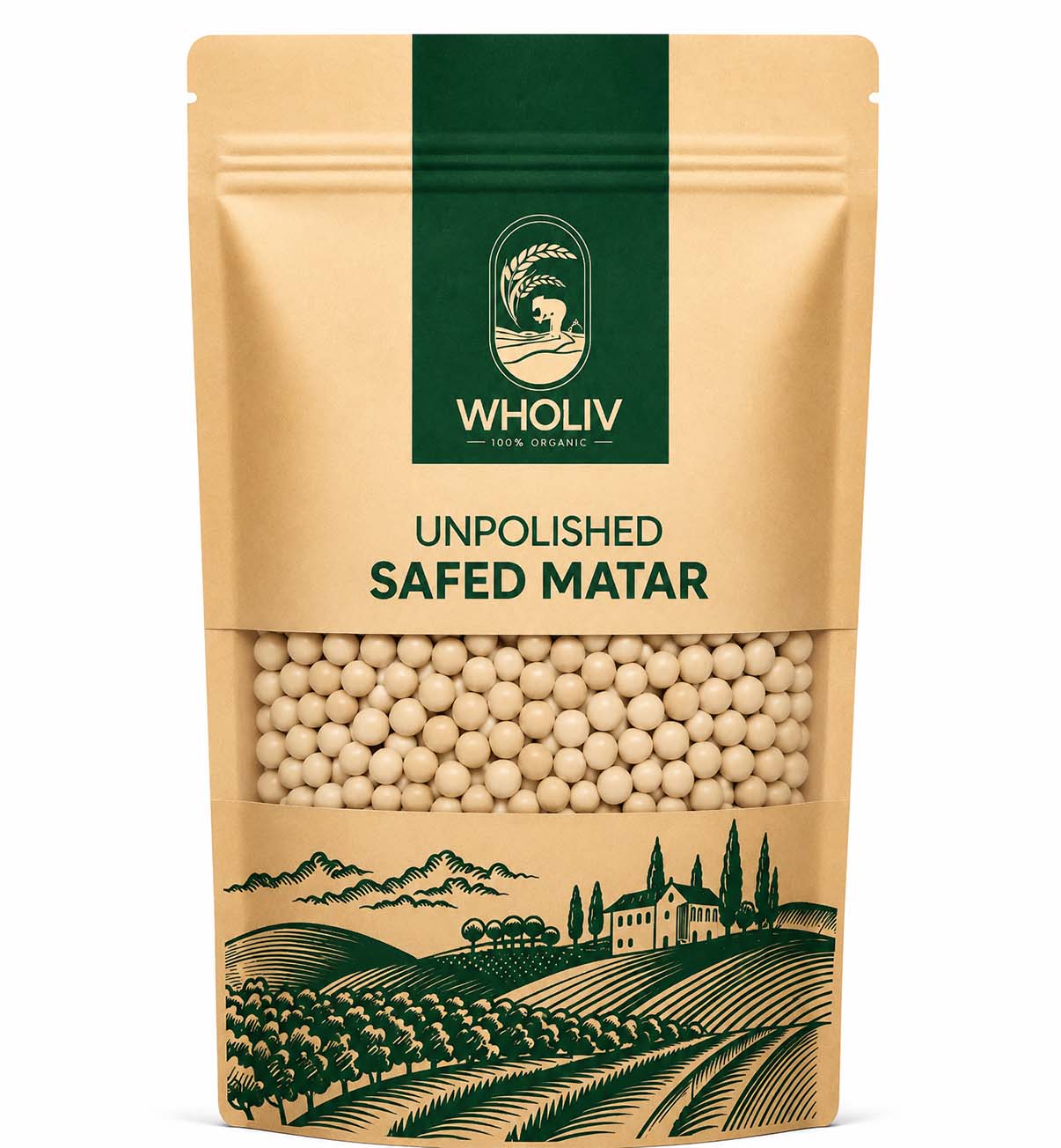 Unpolished Pea Safed (Matar)